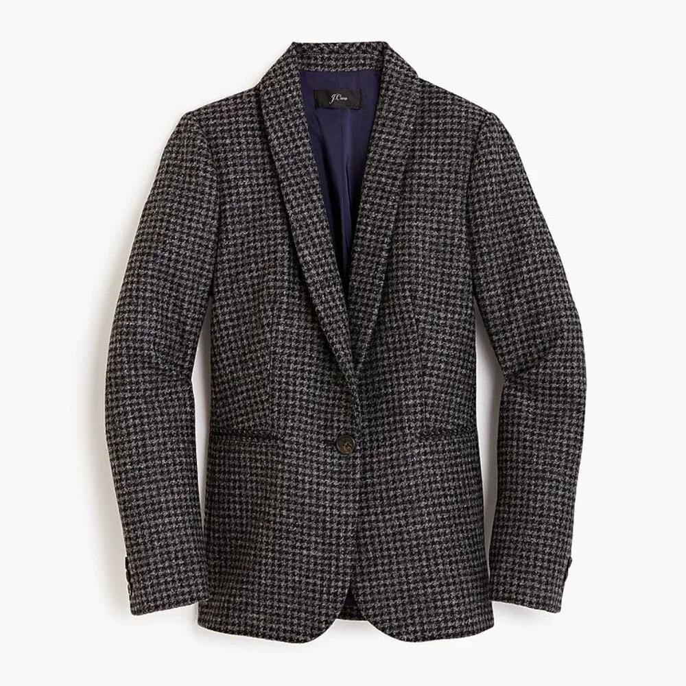 J. Crew Parke Wool Blazer in Houndstooth - NWT sz 6